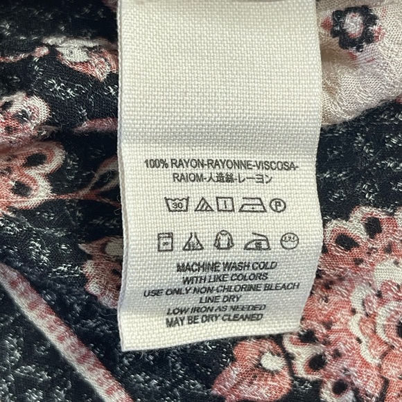 Free People Tunic floral printed blouse Size small - Picture 7 of 7